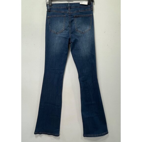 Rue 21 - Women's Ultimate Stretch Mid-Rise - Boot Jeans Distressed - Blue - 1 - Picture 2 of 15